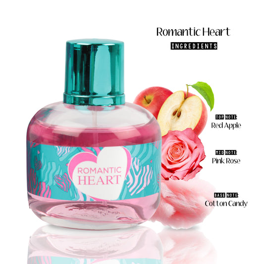 Romantic Heart Spray Perfume Eau De Parfum For Women - 100ML/3.4 FL.OZ.