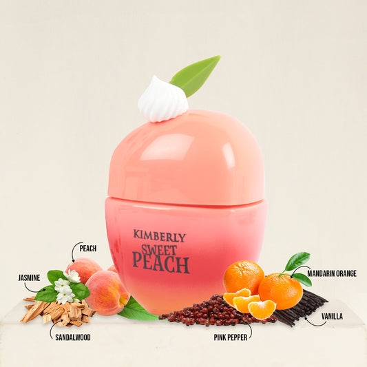 Kimberly Sweet Peach Spray Perfume Eau De Parfum For Women - 100ML/3.4 FL.OZ.