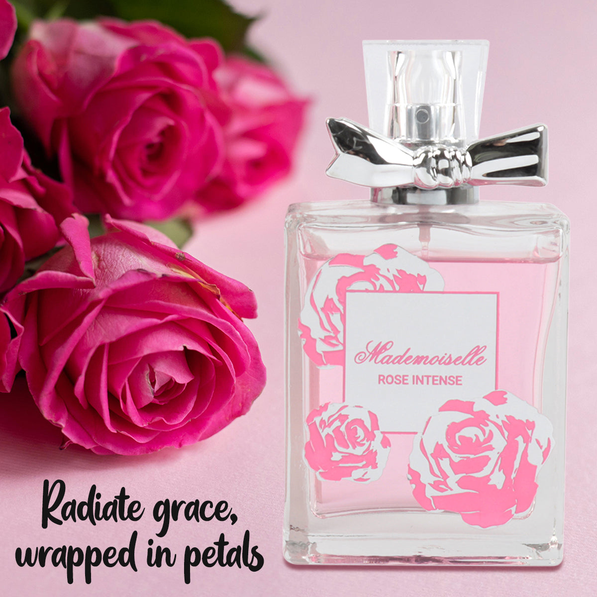 Mademoiselle Rose Intense Spray Perfume Eau De Parfum For Women - 100ML/3.4 FL.OZ.