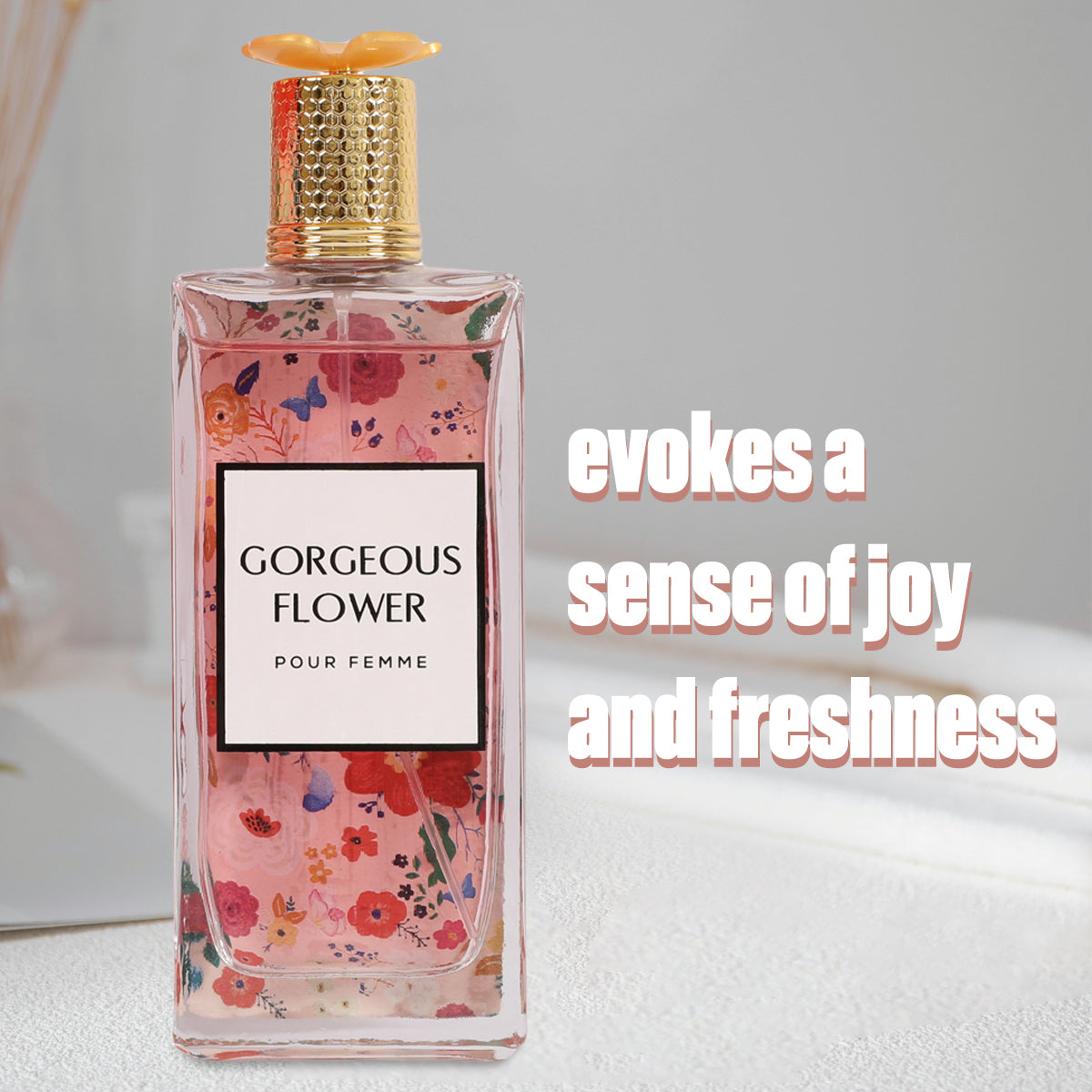 Gorgeous Flower Spray Perfume Eau De Parfum For Women - 100ML/3.4 FL.OZ.