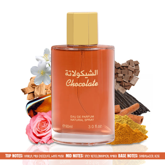 Chocolate Spray Perfume Eau De Parfum For Men And Women - 90ML/3.0FL.OZ./3PCS