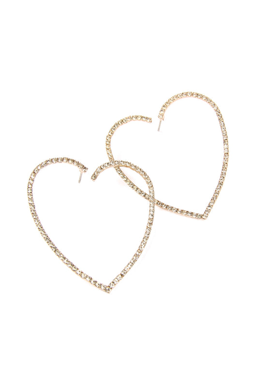 1.5" Heart Shape Earrings