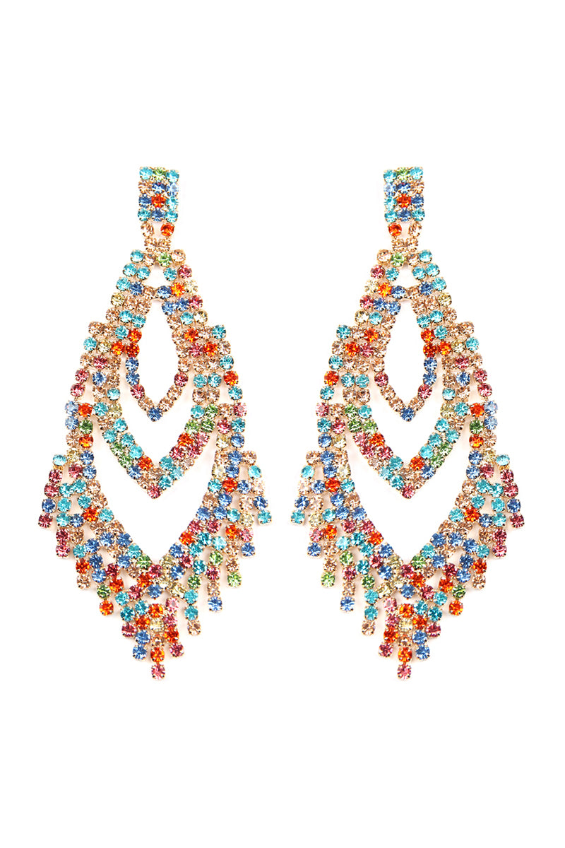 Layer Design Fringe Earrings A2ua Multicolor