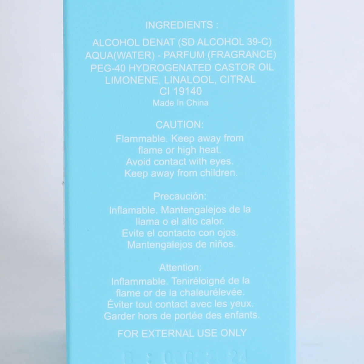 Sky Blue Spray Perfume Eau De Parfum For Women - 100ML/3.3 FL. OZ.