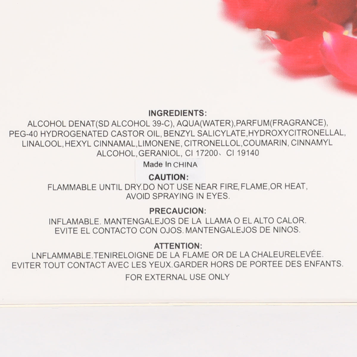 Flower Love Spray Perfume Eau De Parfum Women - 100ML/3.3FL.OZ.