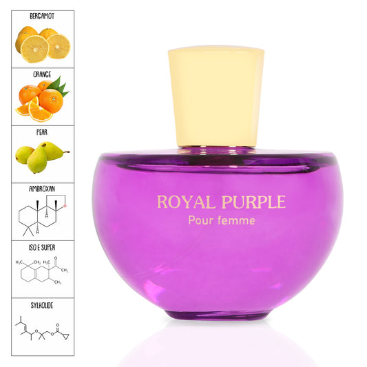 Royal Purple Spray Perfume Eau De Parfum For Women - 100ML/3.3FL.OZ.
