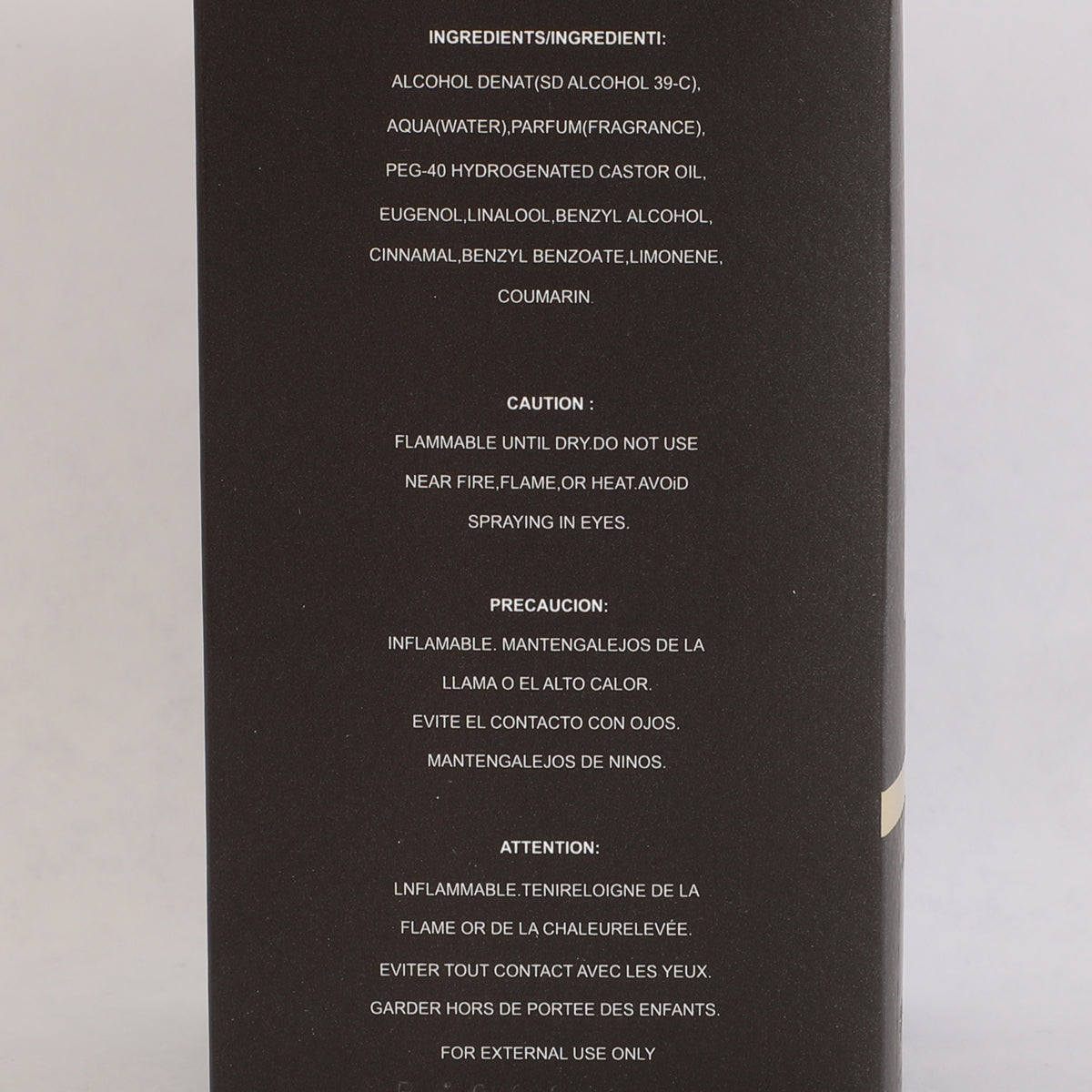 Tobacco Spray Perfume Eau De Parfum For Men & Women - 100ML/3.3 FL.OZ.