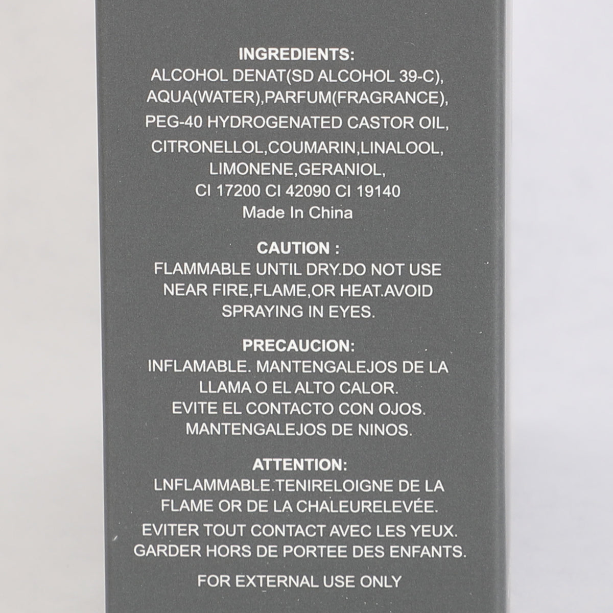 Amber Eau Fresh Spray Cologne Eau De Parfum For Men - 100ML/3.3 FL.OZ.