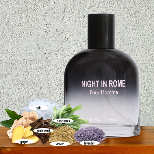 Night In Rome Spray Cologne Eau De Toilette For Men - 100ML/3.3 FL.OZ.