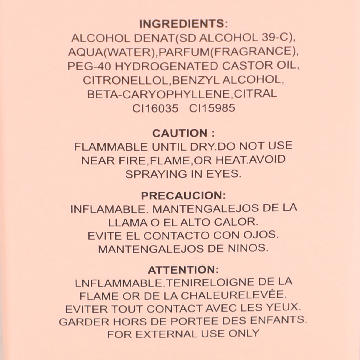Paradise Spray Perfume Eau De Parfum For Women - 100ML/3.3FL.OZ.
