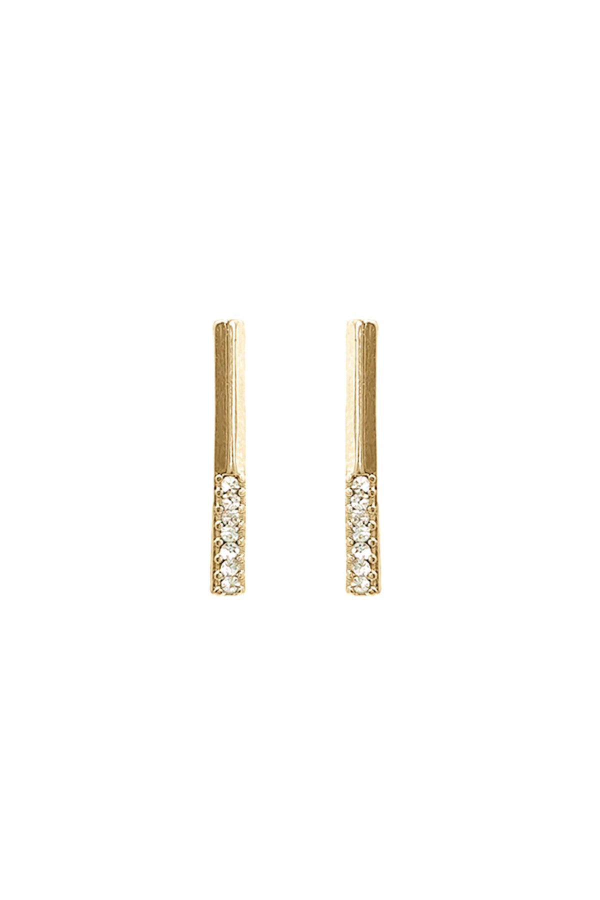 Seven Stone Bar Post Earrings