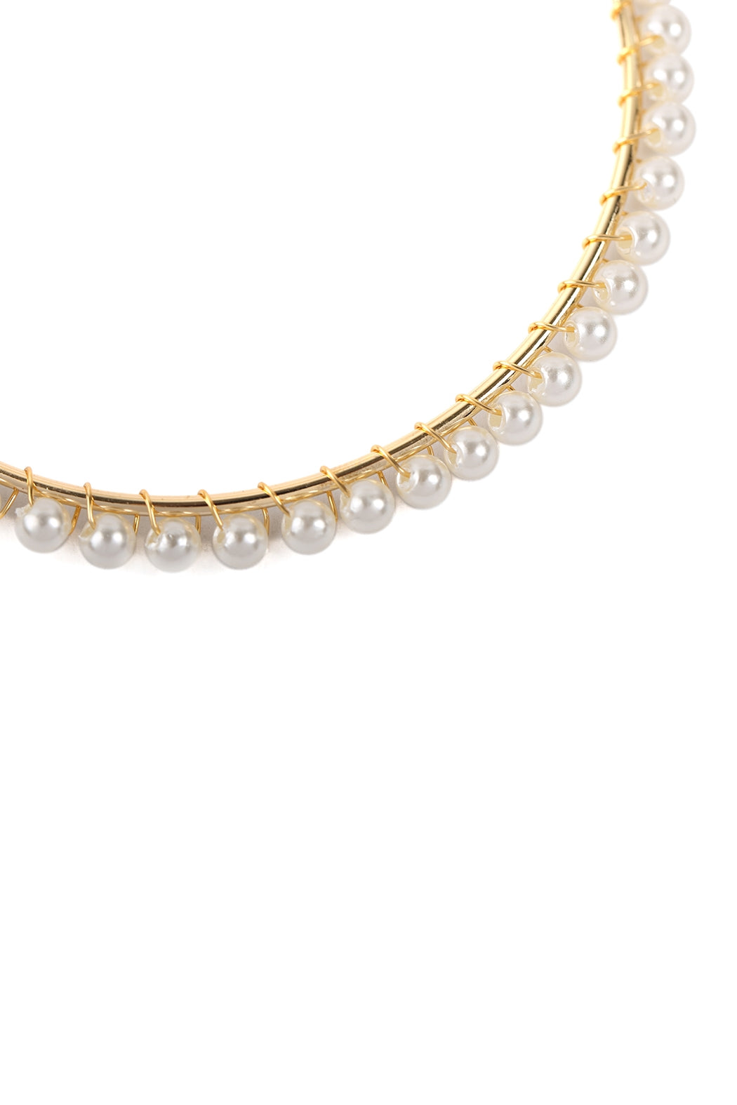 3" Hoop Pearl Wired Earrings
