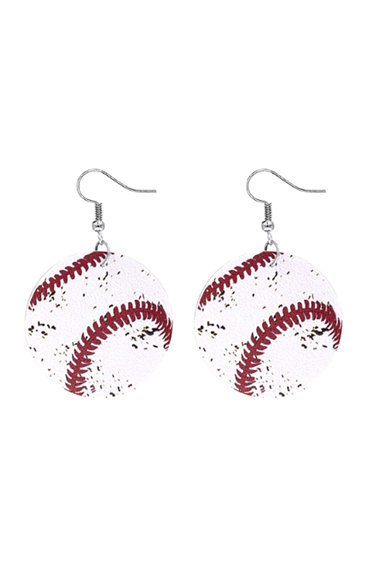 Gameday Baseball Print Earrings