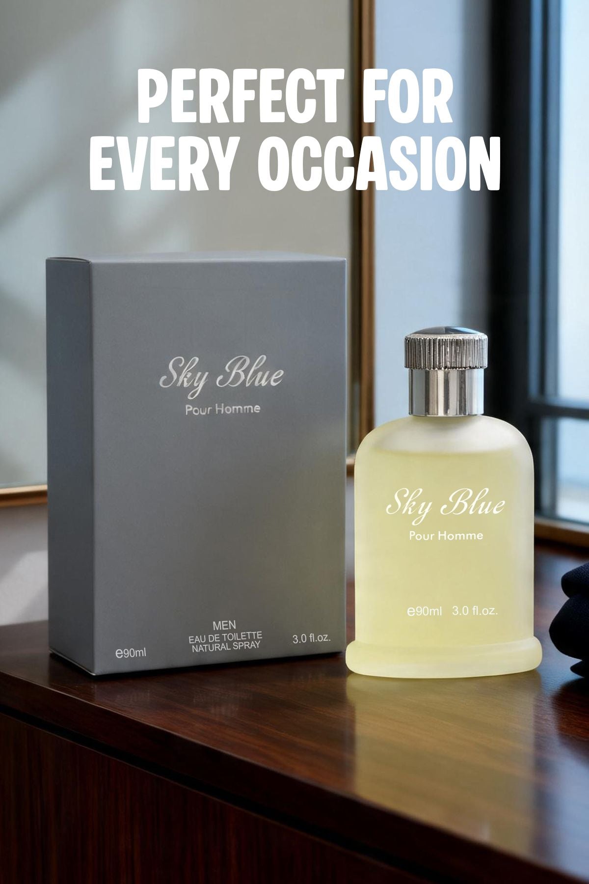 Sky Blue Spray Perfume Eau De Toilette For Men - 90ML/3.0FL.OZ.