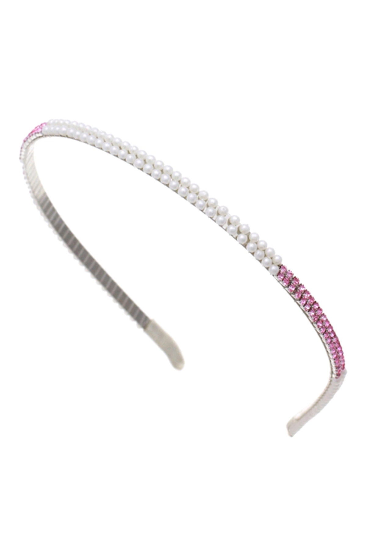 Pearl Headband With Rhinestone