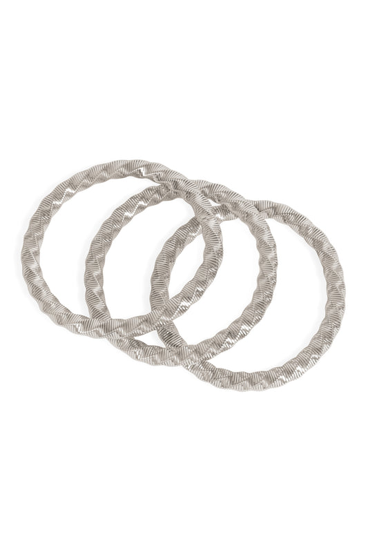 3 Rows Twisted Omega Bracelet