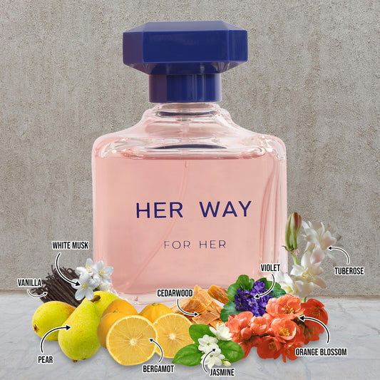 Her Way Spray Perfume Eau De Parfum For Women - 100ML/3.4 FL.OZ.