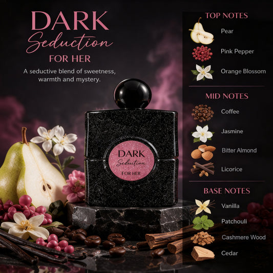 Dark Seduction Spray Perfume Eau De Parfum For Women - 80ML/2.7FL.OZ/3PCS