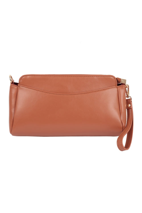 Convertible Leather Crossbody/Pouch Bag