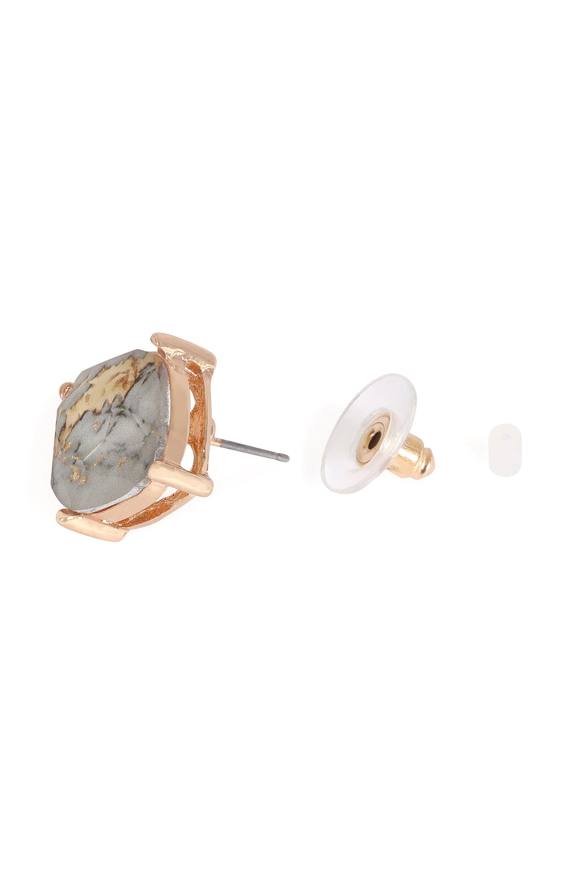 Marble Epoxy Stud Earrings
