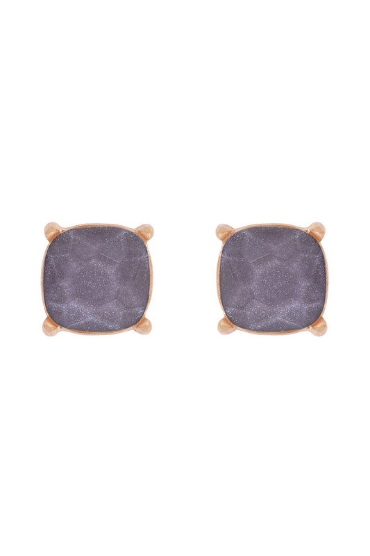 Fine Glitter Epoxy Stud Earrings