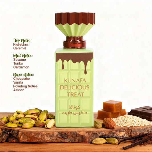 Kunafa Delicious Treat Spray Perfume Eau De Parfum For Men And Women - 100ML/3.4FL.OZ.