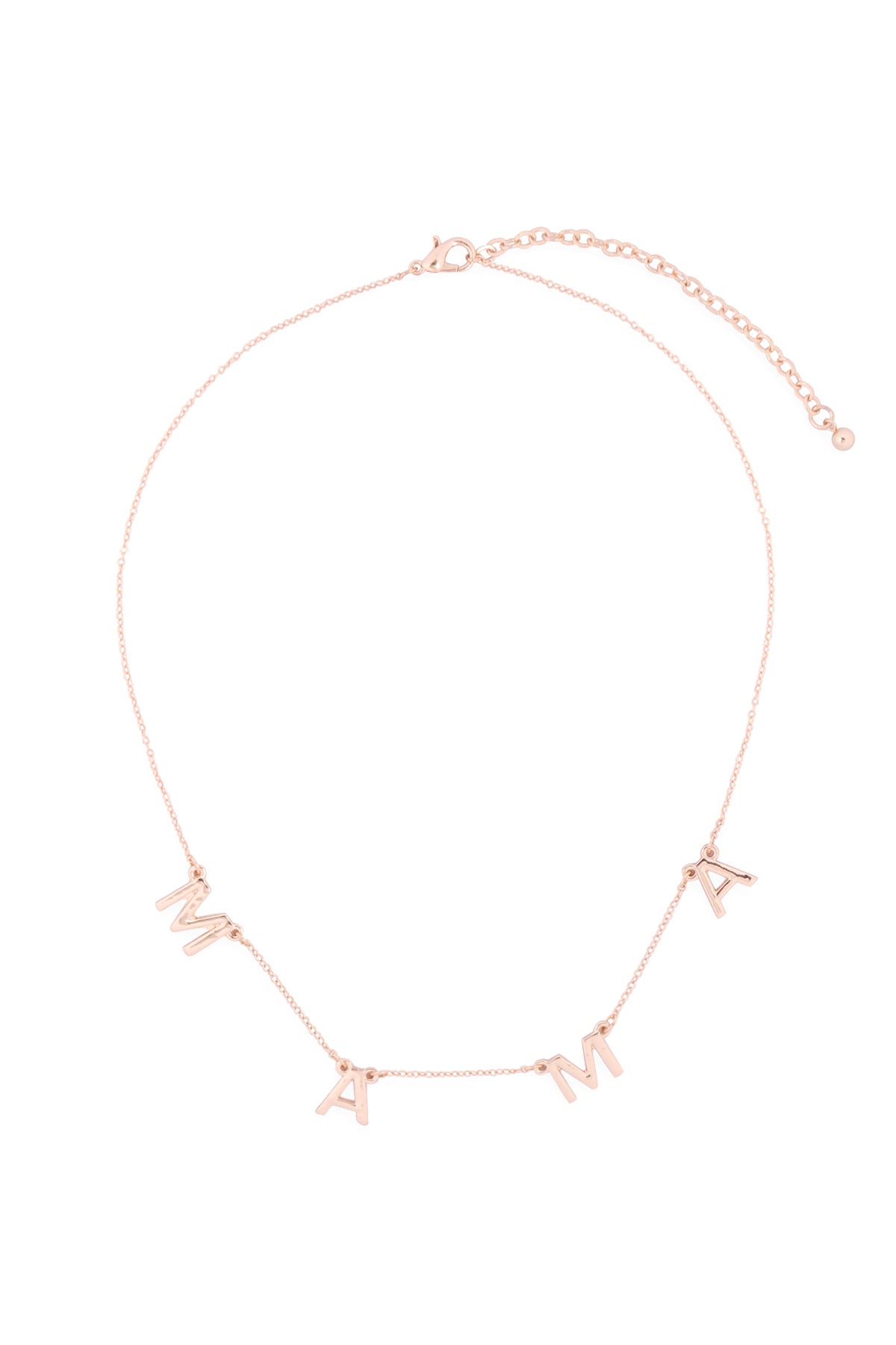 16 "MAMA" Large Initial Letter Necklace