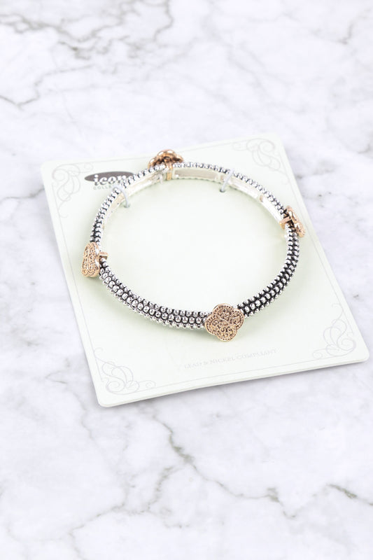 Tailored Stackable Bead Charm Bracelet