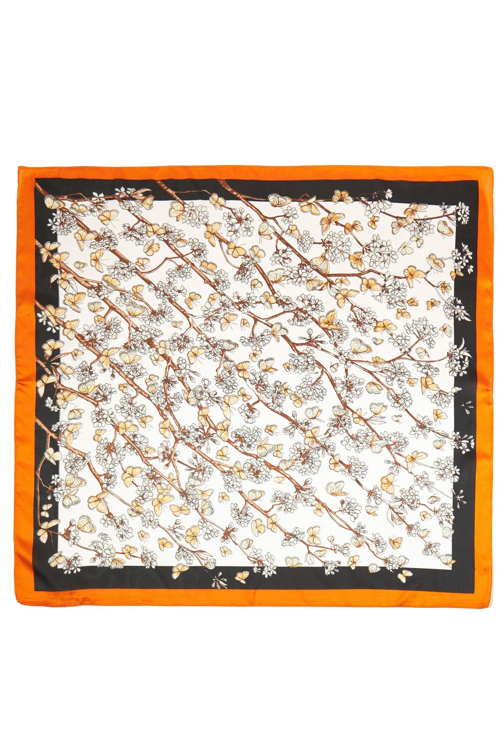 Vibrant Flower With Butterfly Bandana