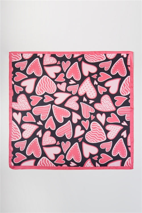 Heart Print Bandana