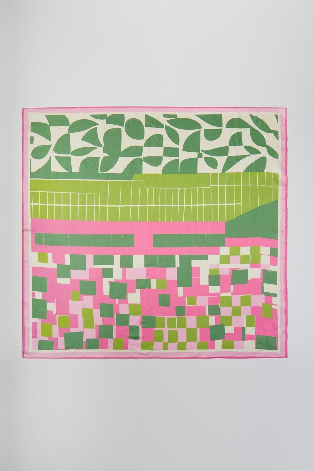 Geometric Color Block Print Bandana