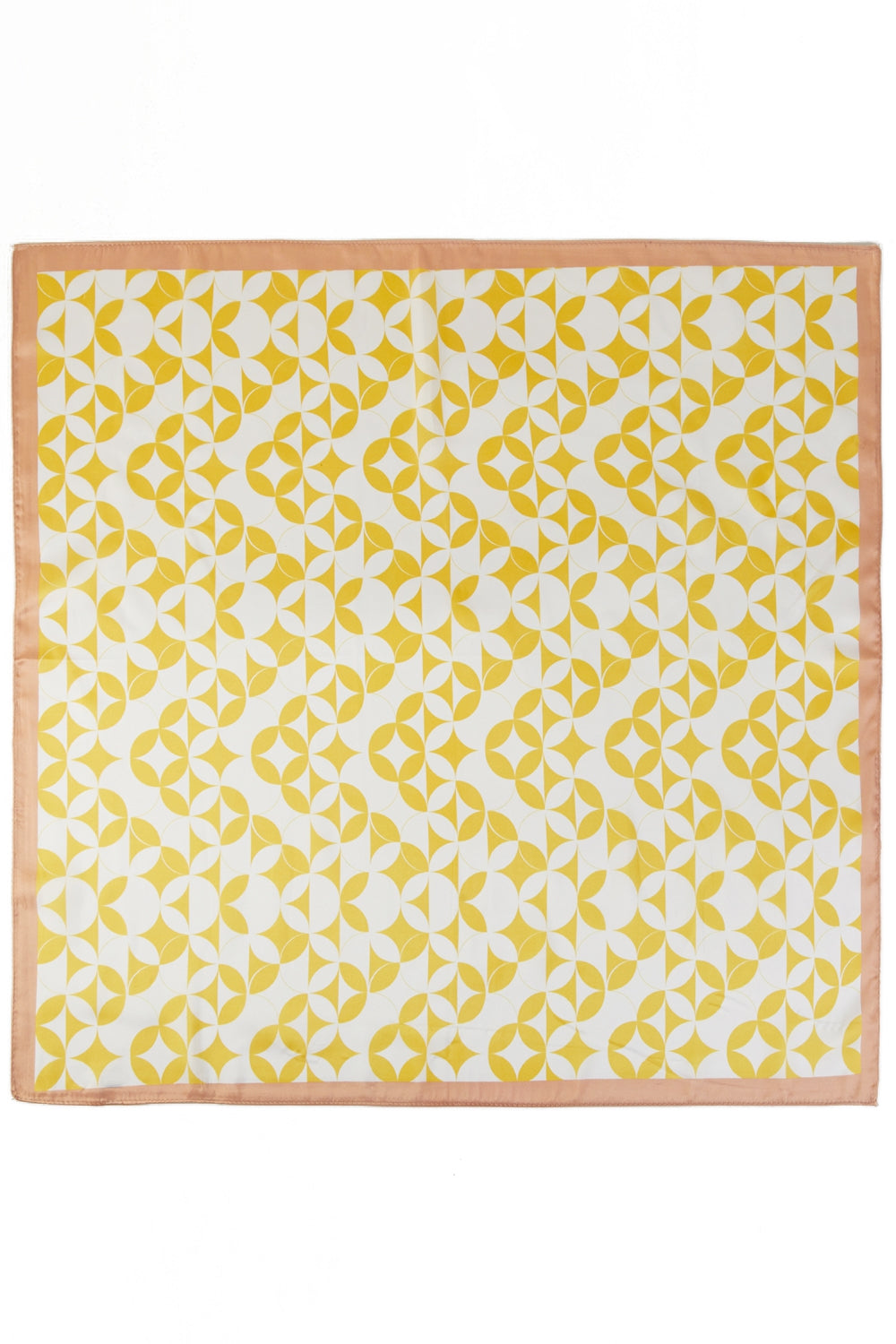 Geometric Starburst Print Square Scarf
