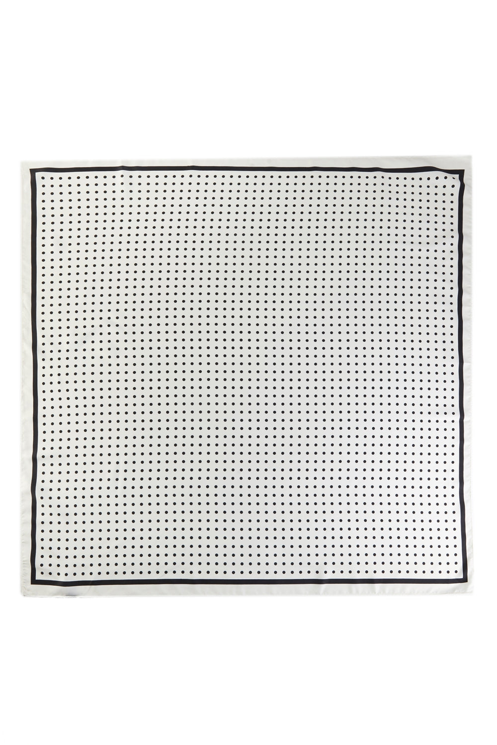 Polka Dot Silk Feel Square Scarf