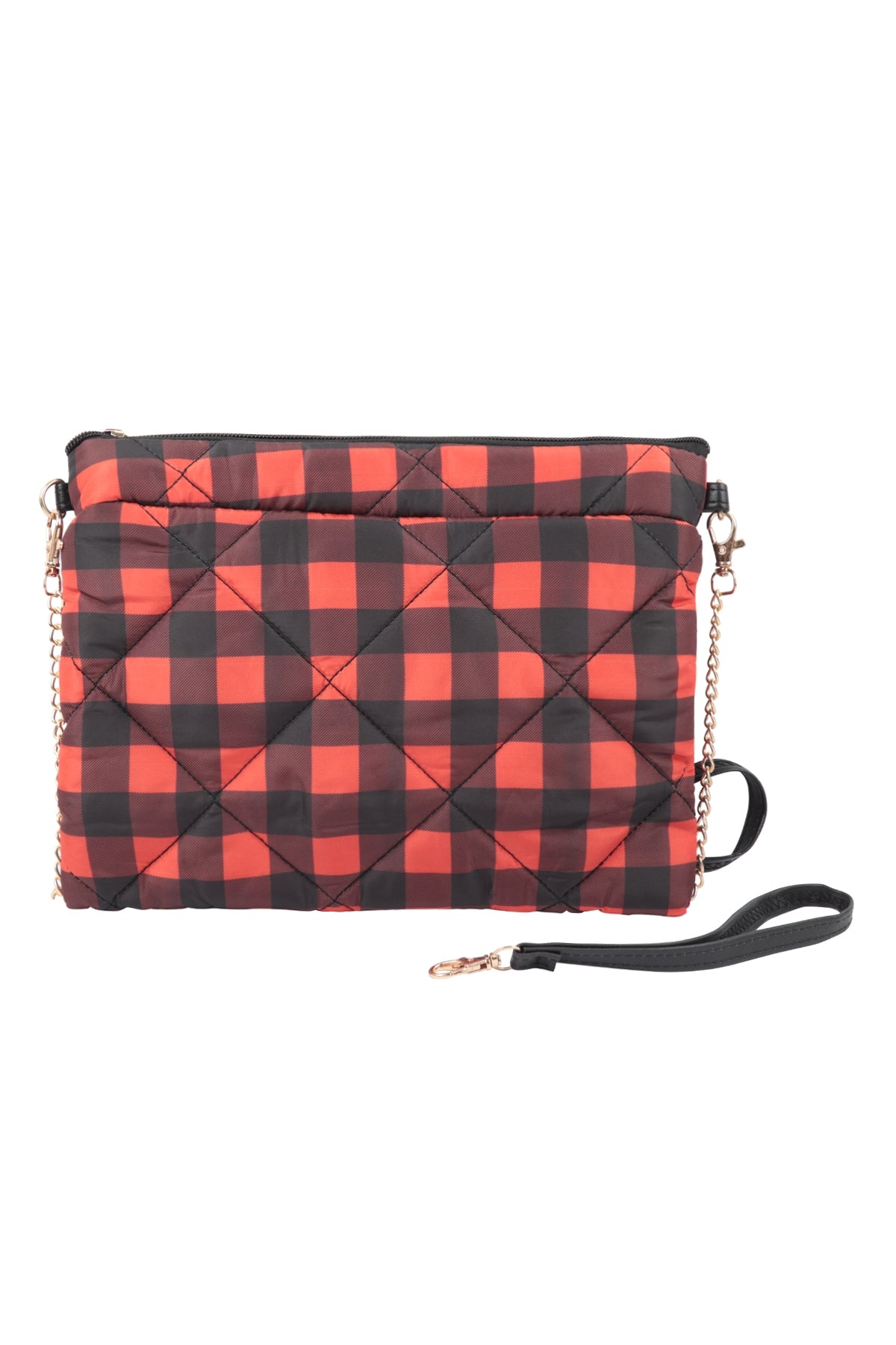 Bufallo Plaid Chain Strap Mini Crossbody Bag