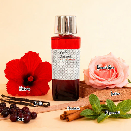 Oud Ascare Spray Perfume Eau De Parfum For Men And Women - 100ML/3.4FL.OZ./3PCS