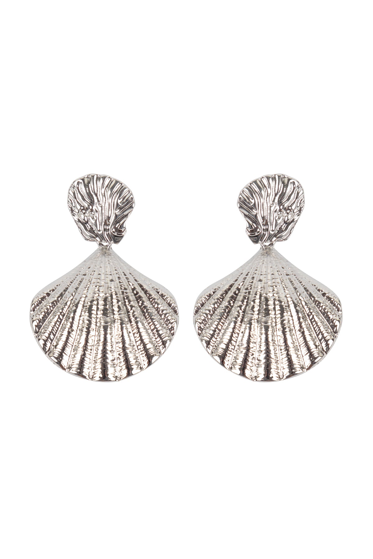 Silver Seashell Fashion Earrings