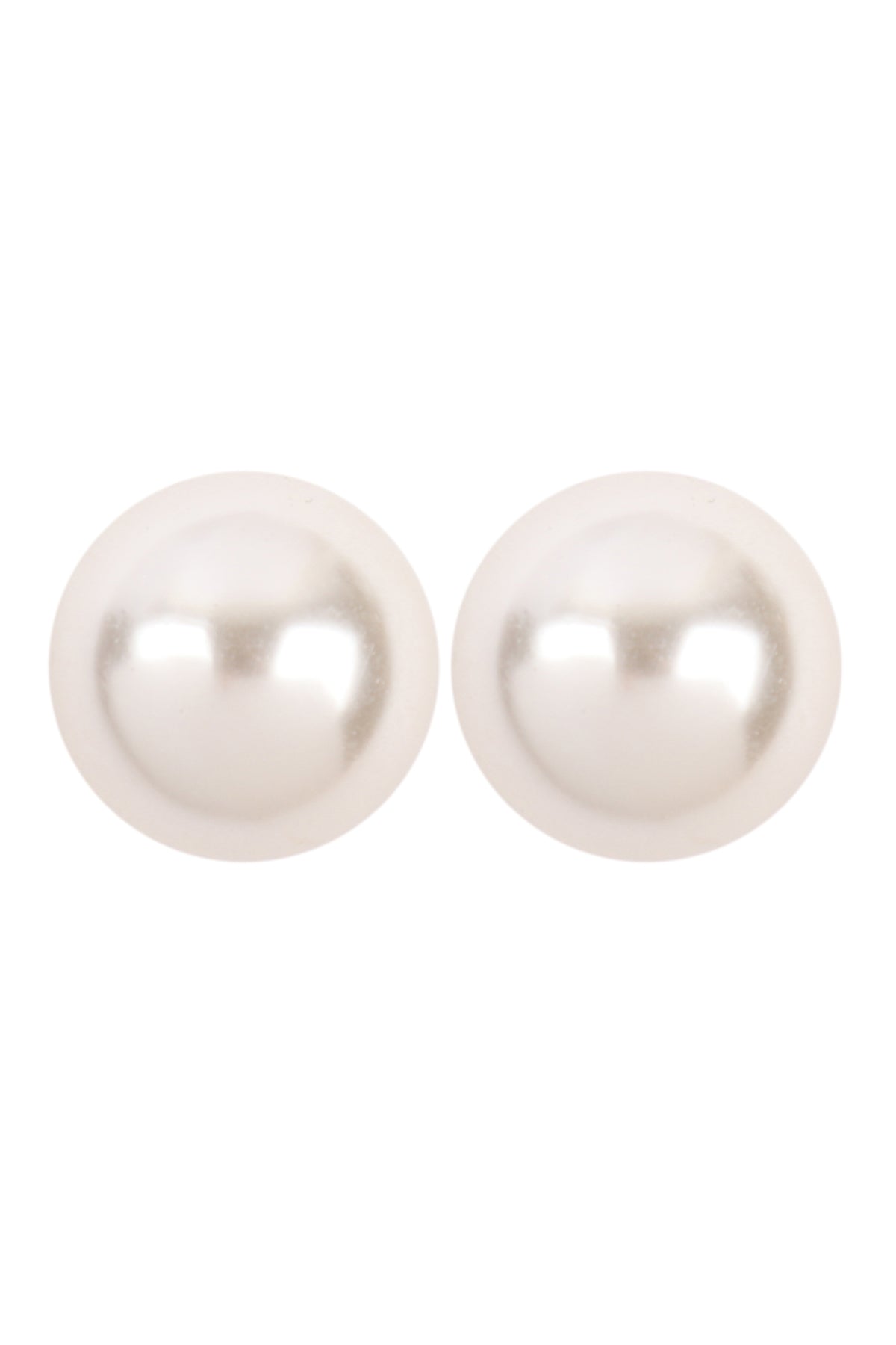 Fashion Earrings 18MM Cream Pearl