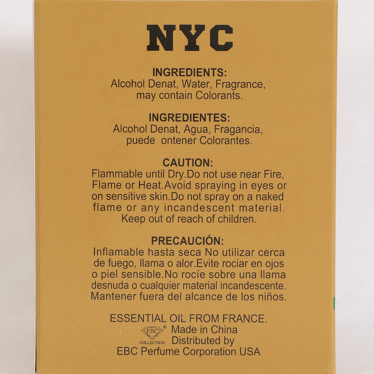 NYC Apple Spray Perfume Eau De Parfum For Women - 100ML/3.4 FL.OZ.
