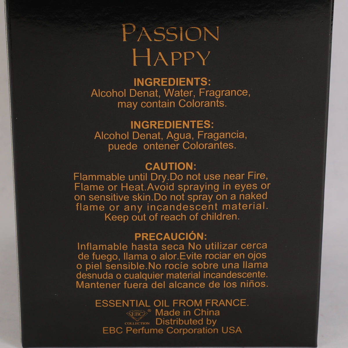Passion Happy Spray Perfume Eau De Parfum For Women - 100ML/3.4 FL.OZ.