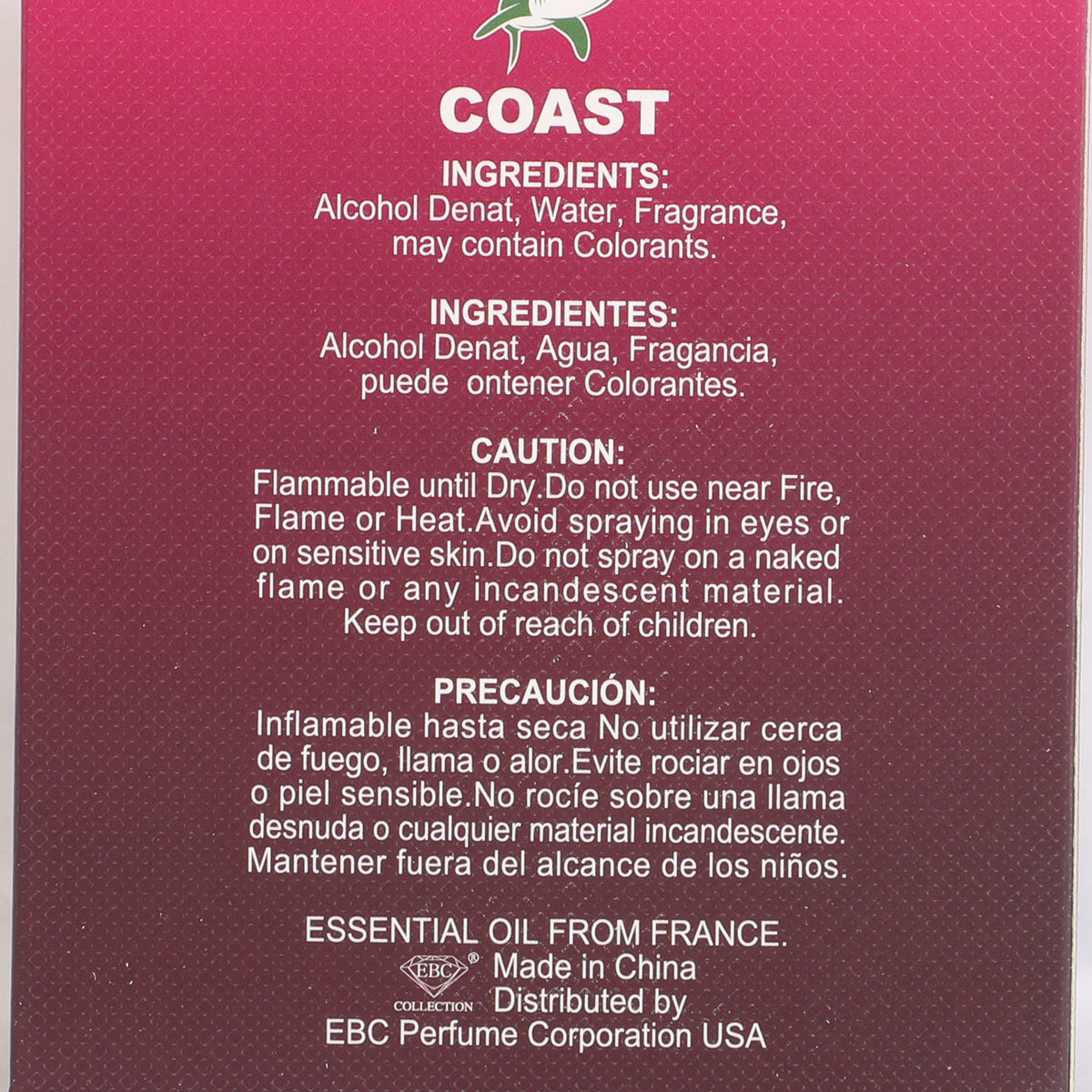 Coast Pure Magic Spray Perfume Eau De Toilette For Men - 100ML/3.4 FL.OZ.