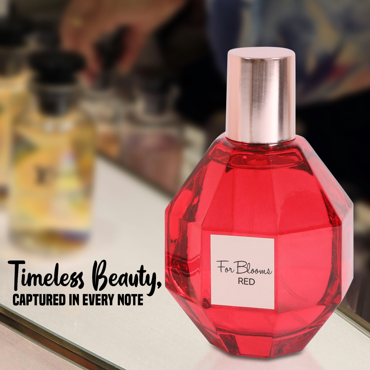 For Blooms Red Spray Perfume Eau De Parfum For Women - 100ML/3.4 FL.OZ.