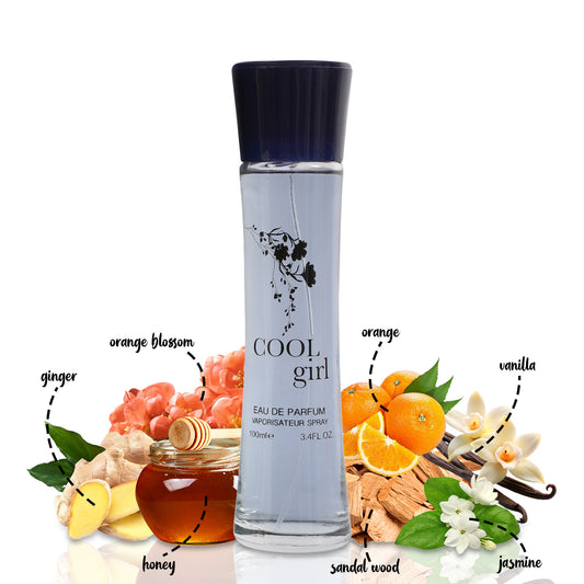 Cool Girl Spray Perfume Eau De Parfum For Women - 100ML/3.4 FL.OZ.
