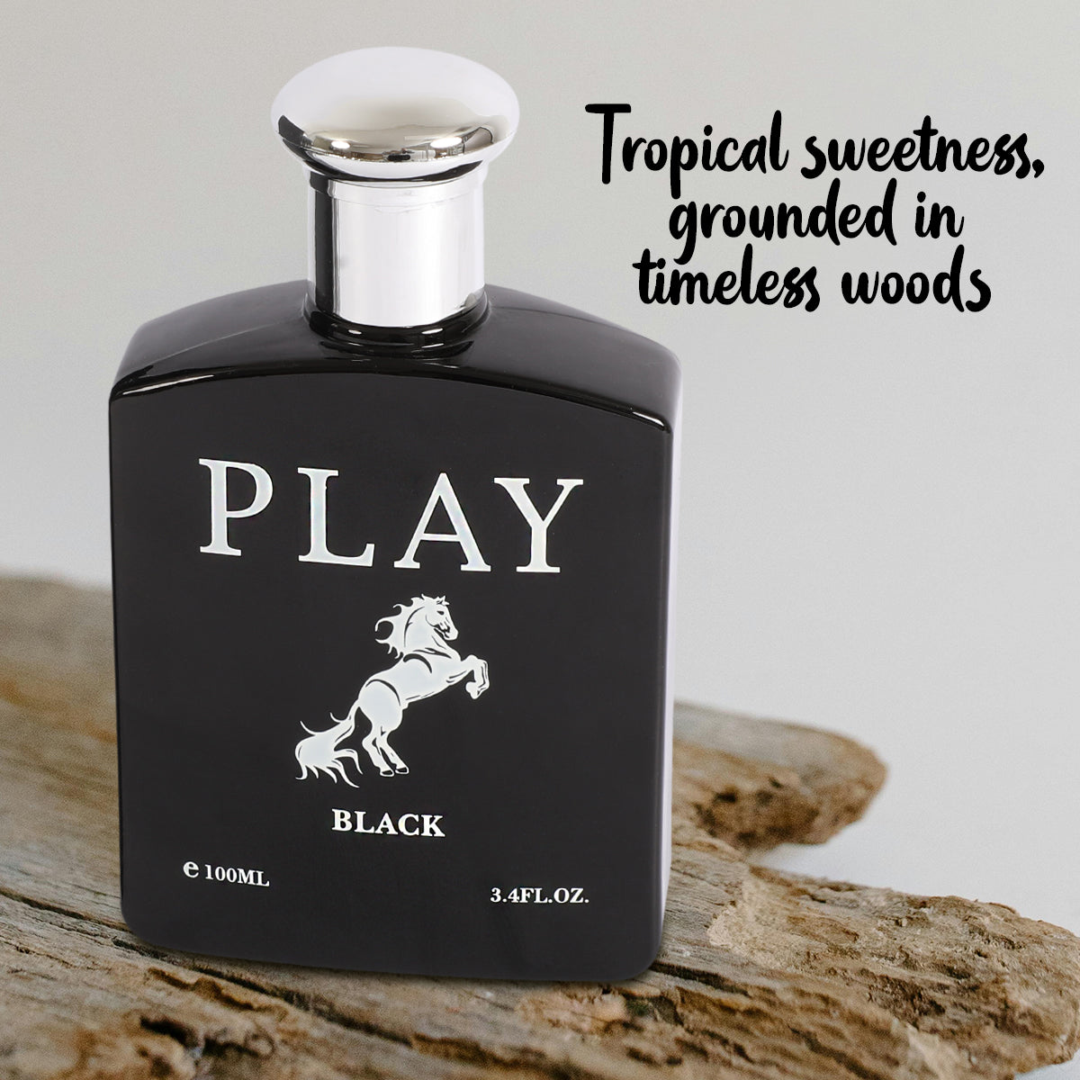 Play Black Spray Cologne Eau De Toilette For Men - 100ML/3.4 FL.OZ.