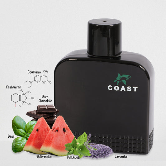 Coast Black Spray Cologne Eau De Toilette For Men - 100ML/3.4 FL.OZ.