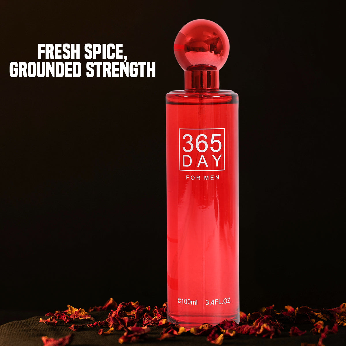365 Day For Men Red Spray Cologne Eau De Toilette For Men - 100ML/3.4 FL.OZ.