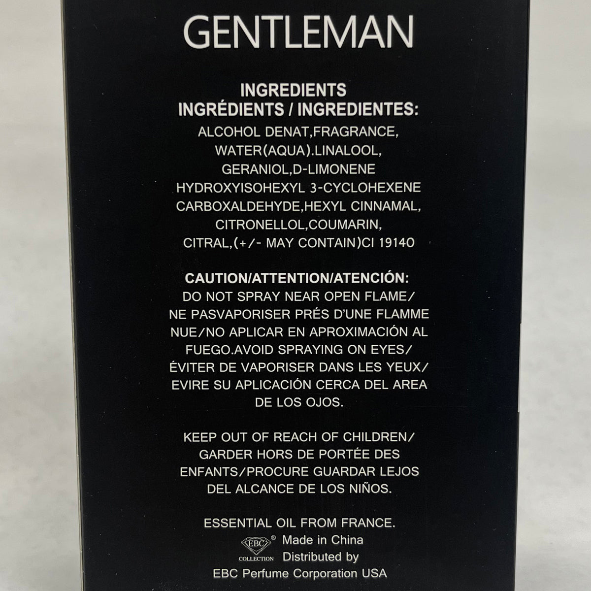 Gentleman Sport Spray Cologne Eau De Toilette For Men - 100ML/3.4 FL.OZ.