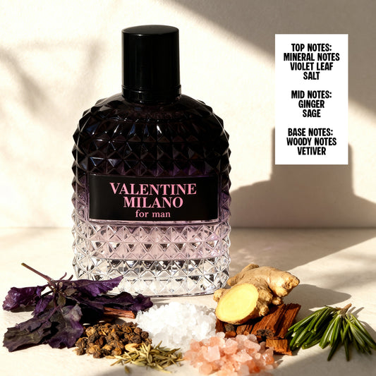 Valentine Milano Spray Perfume Eau De Parfum For Men - 100ML/3.4FL.OZ./3PCS