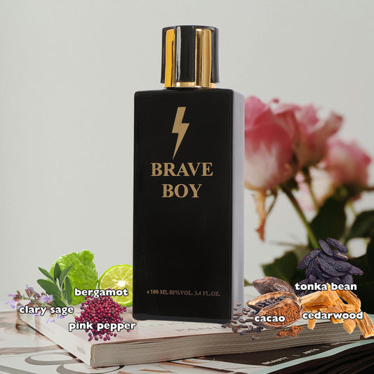 Brave Boy Spray Cologne Eau De Parfum For Men - 100ML/3.4 FL.OZ