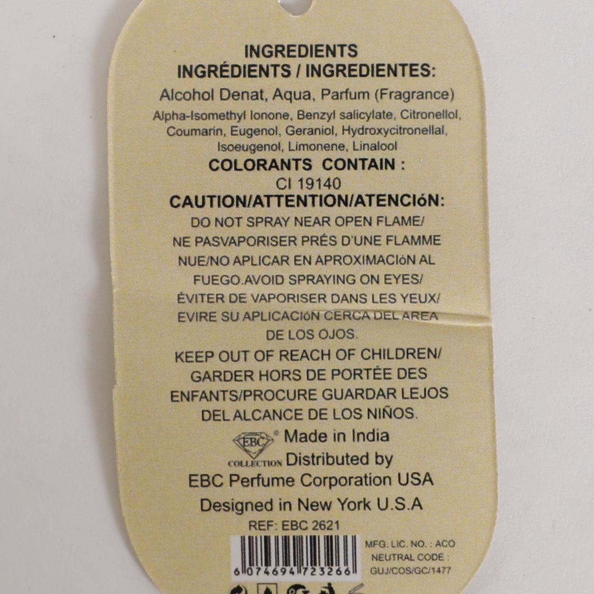 Every Body Spray Perfume Eau De Parfum For Men And Women - 100ML/3.4 FL.OZ.