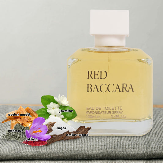 White Bacarra Spray Perfume Eau De Toilette For Men & Women- 100ML/3.4 FL.OZ.
